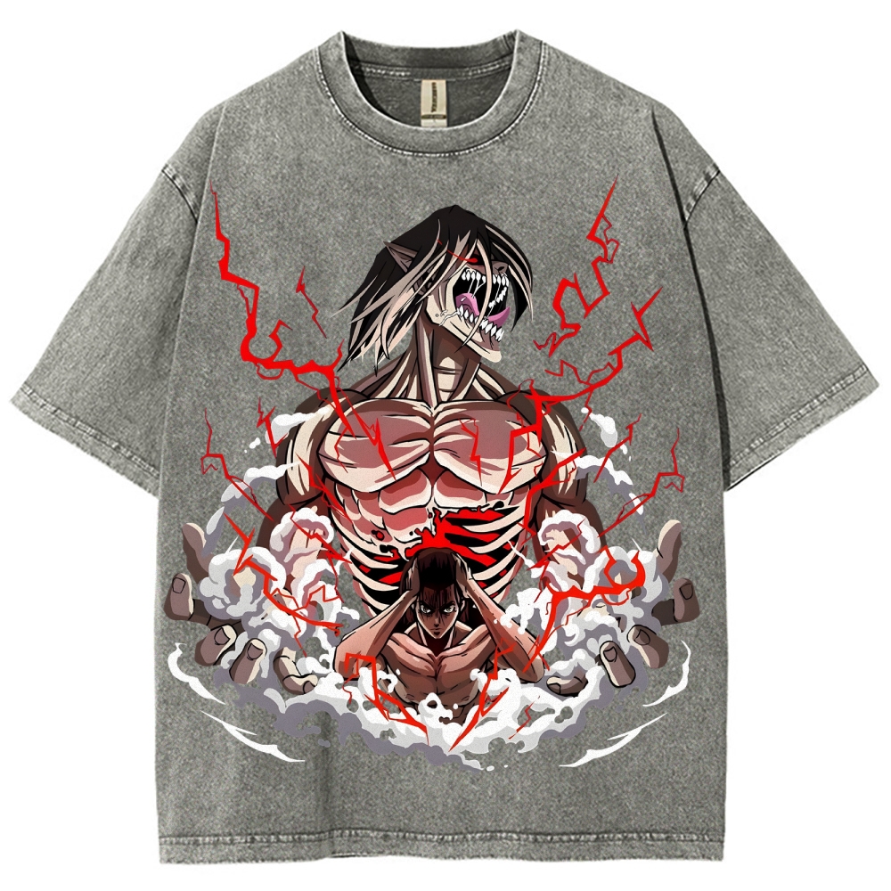 Unisex Fit Washed T-Shirt | ATTACK ON TITAN