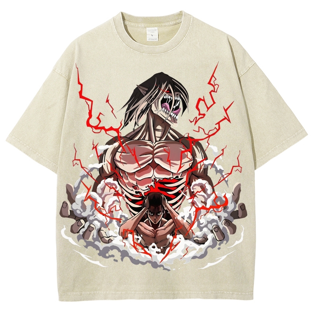 Unisex Fit Washed T-Shirt | ATTACK ON TITAN