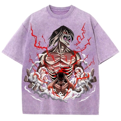 Unisex Fit Washed T-Shirt | ATTACK ON TITAN