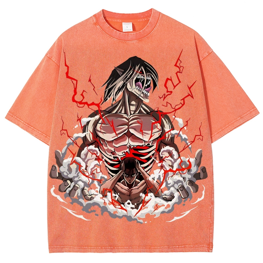 Unisex Fit Washed T-Shirt | ATTACK ON TITAN