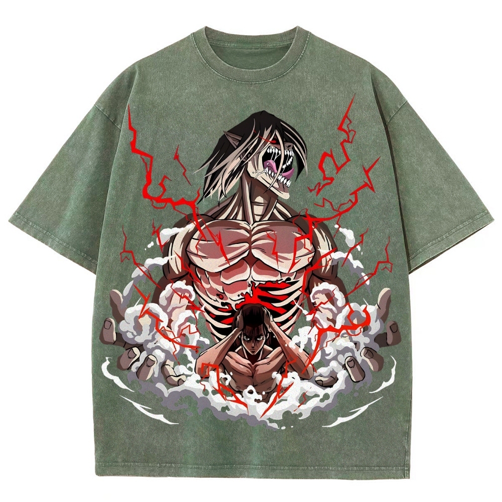 Unisex Fit Washed T-Shirt | ATTACK ON TITAN