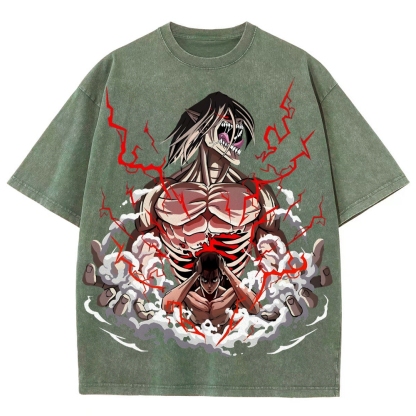 Unisex Fit Washed T-Shirt | ATTACK ON TITAN