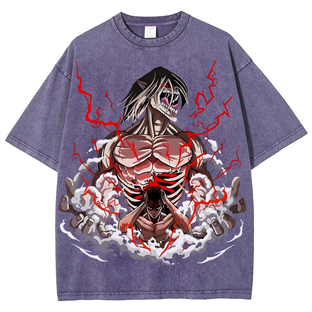 Unisex Fit Washed T-Shirt | ATTACK ON TITAN
