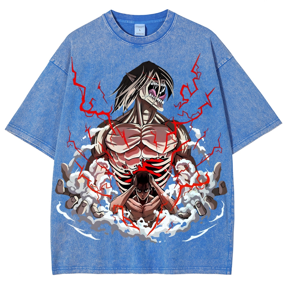 Unisex Fit Washed T-Shirt | ATTACK ON TITAN