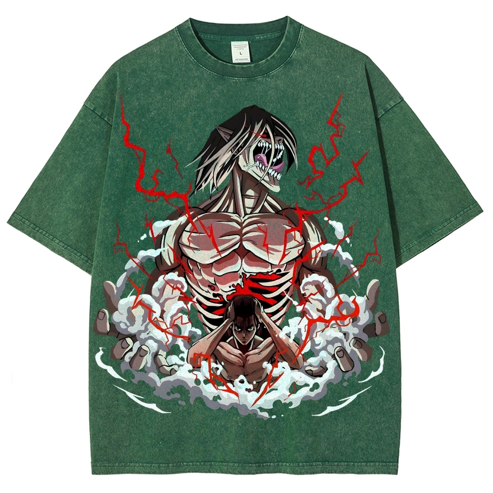 Unisex Fit Washed T-Shirt | ATTACK ON TITAN