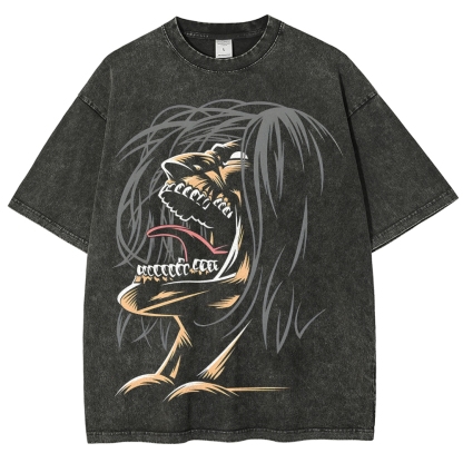Unisex Fit Washed T-Shirt | ATTACK ON TITAN