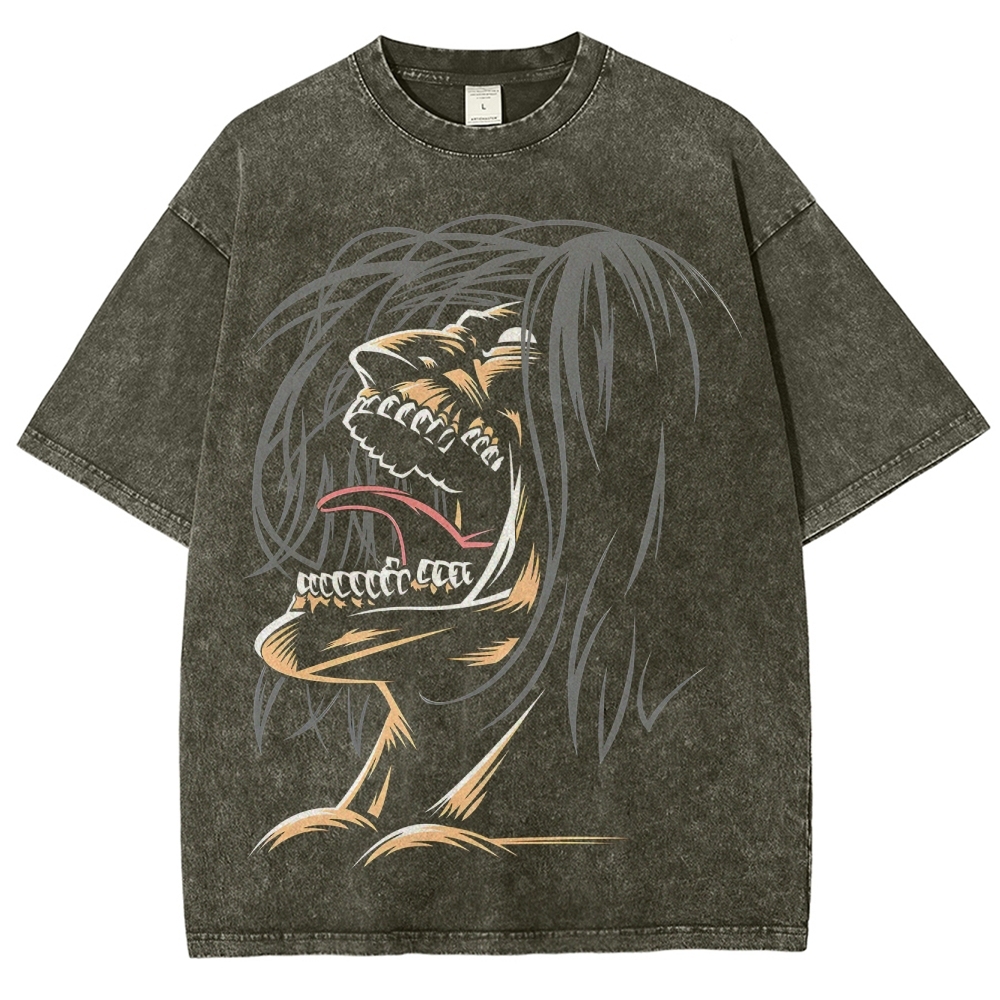 Unisex Fit Washed T-Shirt | ATTACK ON TITAN