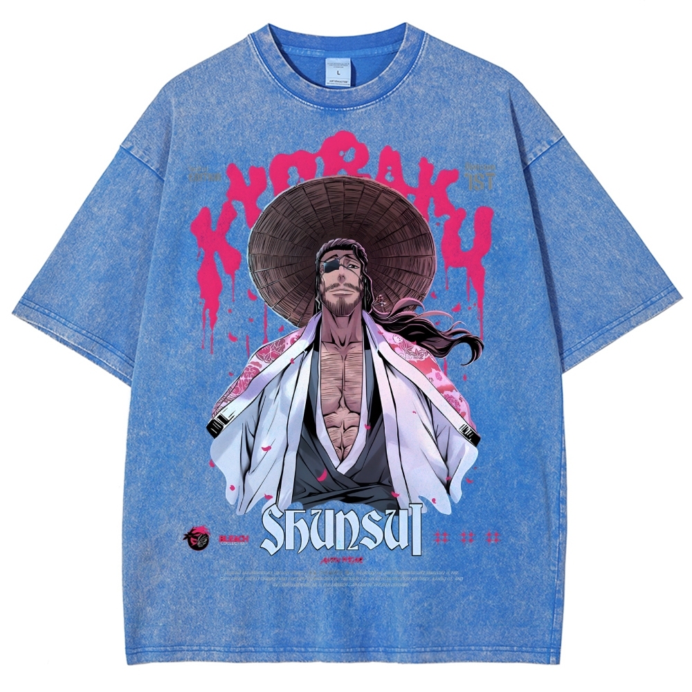 Unisex Fit Washed T-Shirt | BLEACH Zaraki Kenpachi