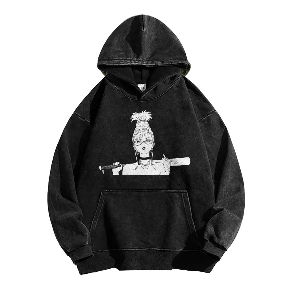 Casual Washed Hoodie DANDADAN