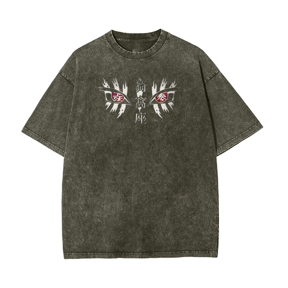 Akaza Upper Rank 3 Vintage Oversized T-Shirt | Demon Slayer