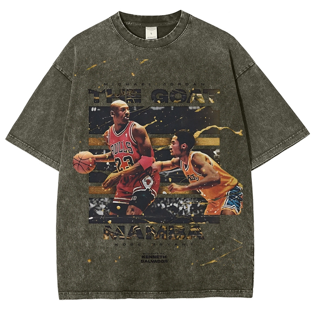 Kobe Unisex Fit Washed T-Shirt