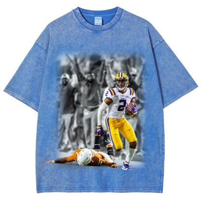 Unisex Fit Washed T-Shirt | Justin Jefferson