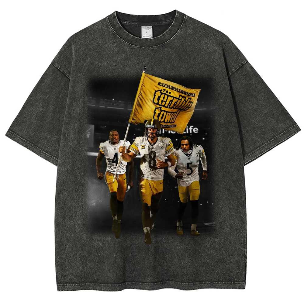 Unisex Fit Washed T-Shirt | Pittsburgh Steelers