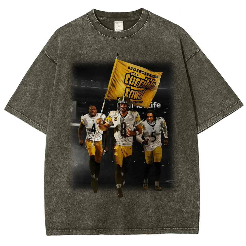 Unisex Fit Washed T-Shirt | Pittsburgh Steelers