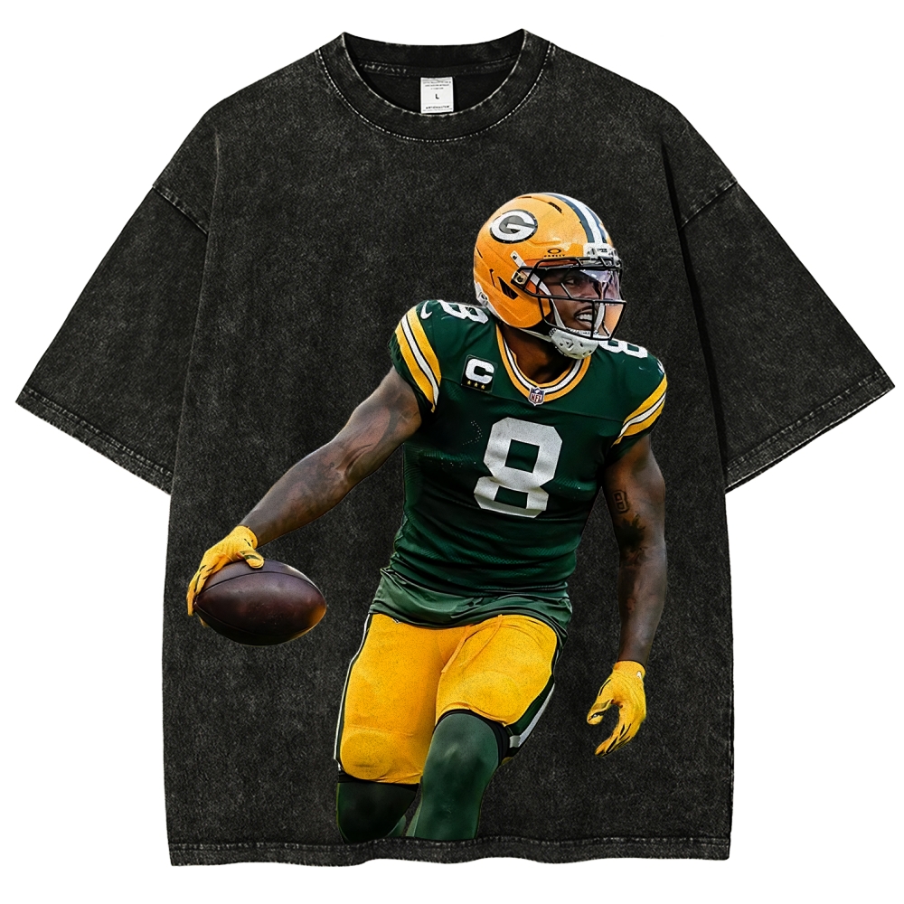 Unisex Fit Washed T-Shirt |  Josh Jacobs Packers