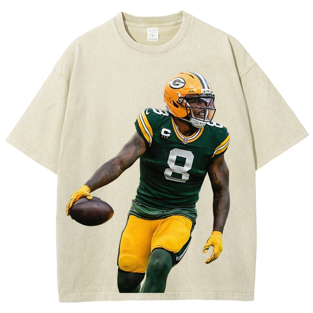 Unisex Fit Washed T-Shirt |  Josh Jacobs Packers