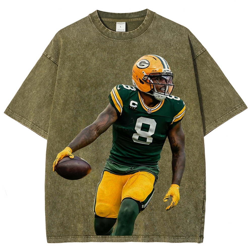 Unisex Fit Washed T-Shirt |  Josh Jacobs Packers