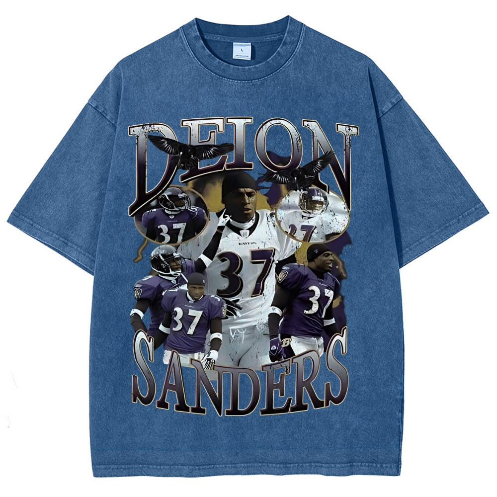 Unisex Fit Washed T-Shirt | Deion Sanders Ravens