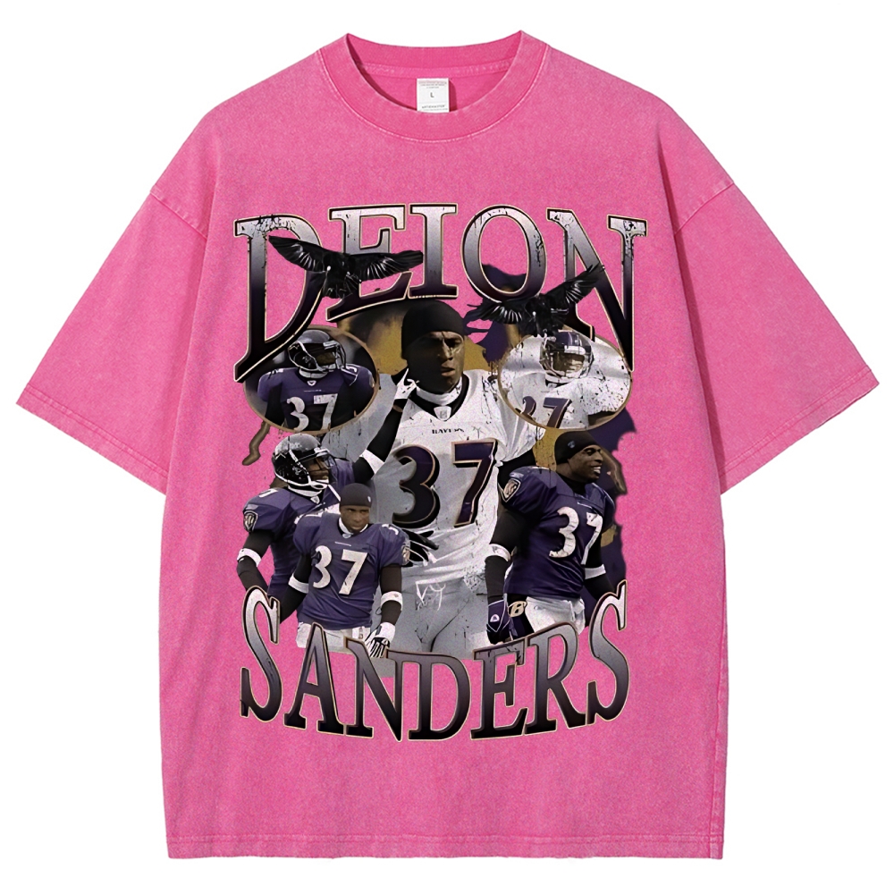 Unisex Fit Washed T-Shirt | Deion Sanders Ravens
