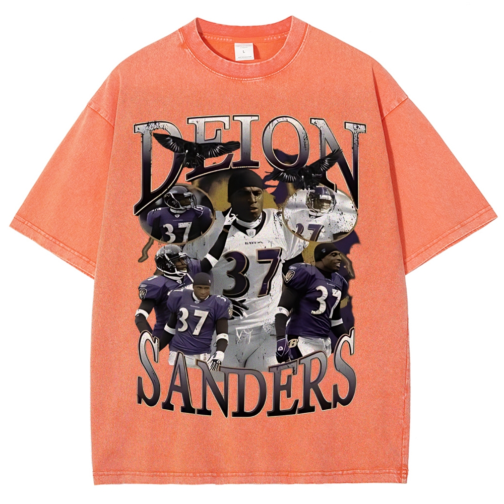 Unisex Fit Washed T-Shirt | Deion Sanders Ravens