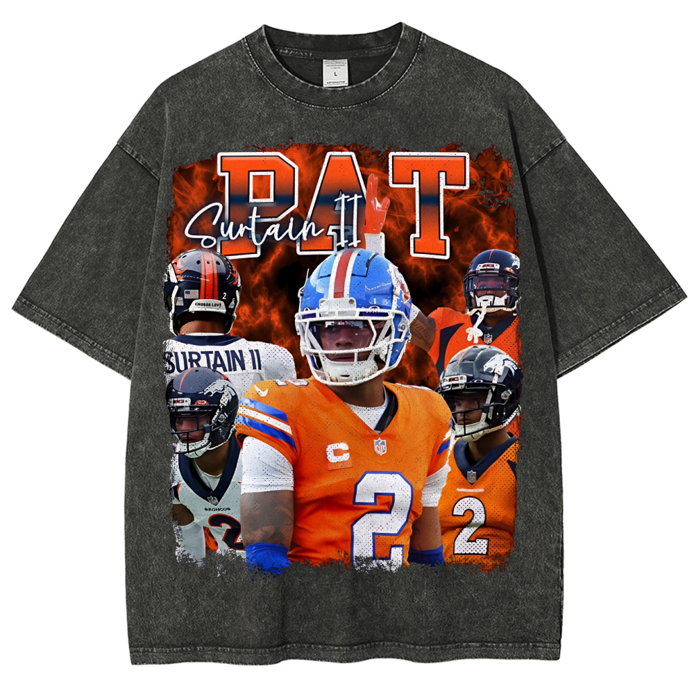 Pat Surtain  Unisex Fit Washed T-Shirt  