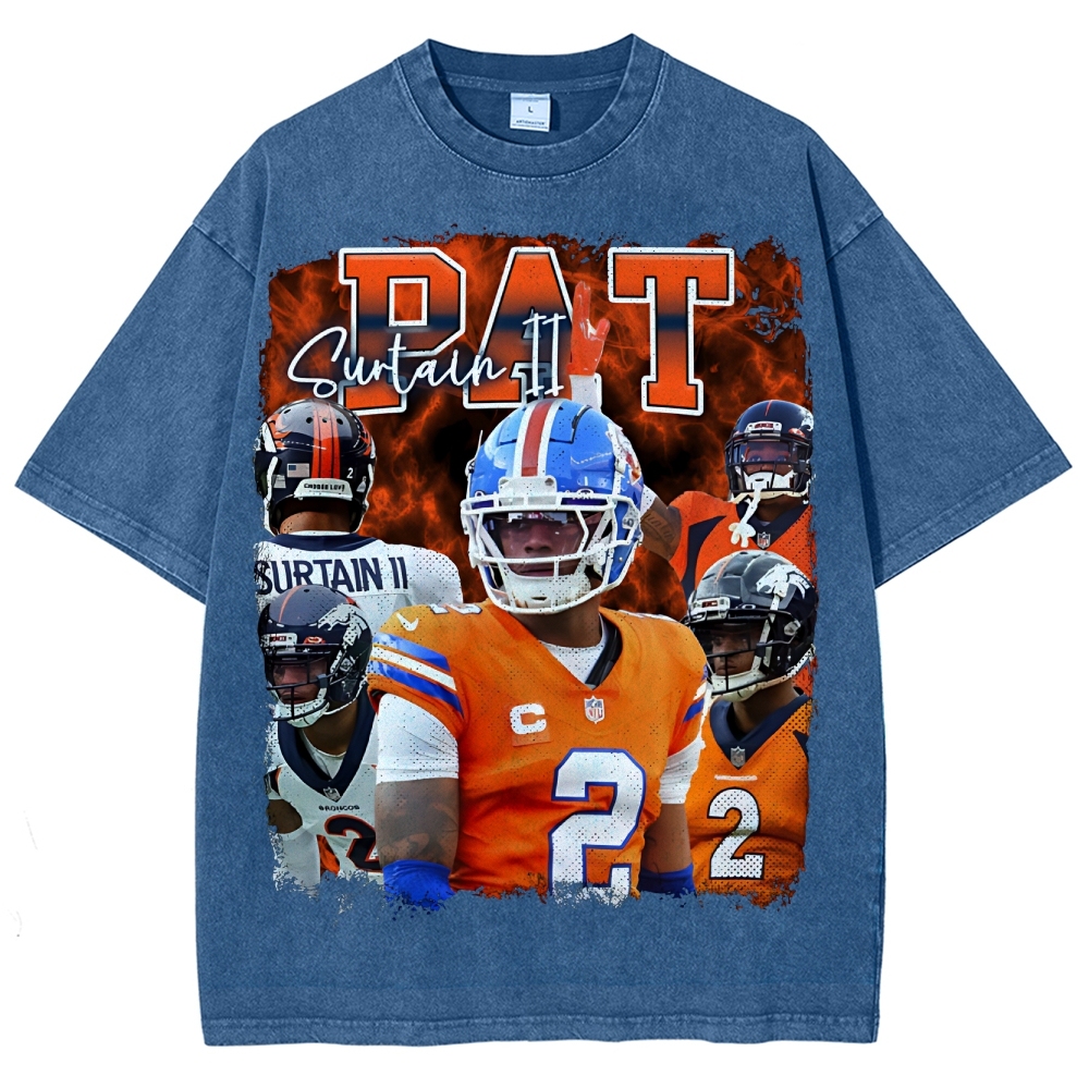 Pat Surtain  Unisex Fit Washed T-Shirt  