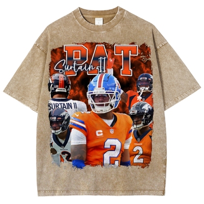 Pat Surtain  Unisex Fit Washed T-Shirt  