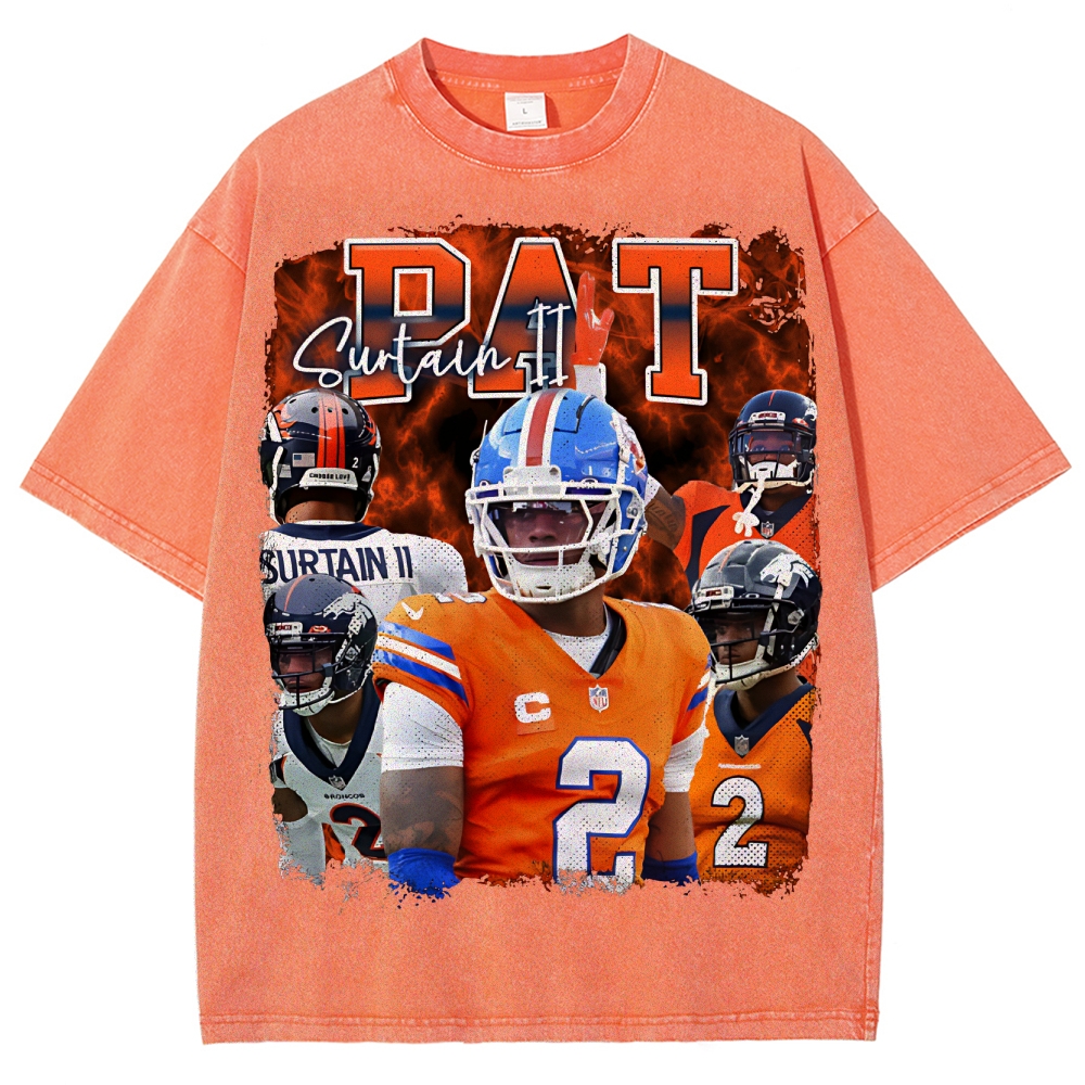 Pat Surtain  Unisex Fit Washed T-Shirt  