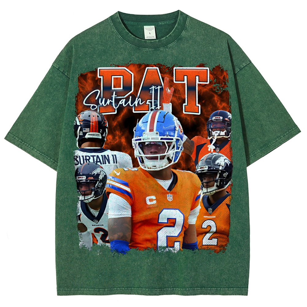 Pat Surtain  Unisex Fit Washed T-Shirt  