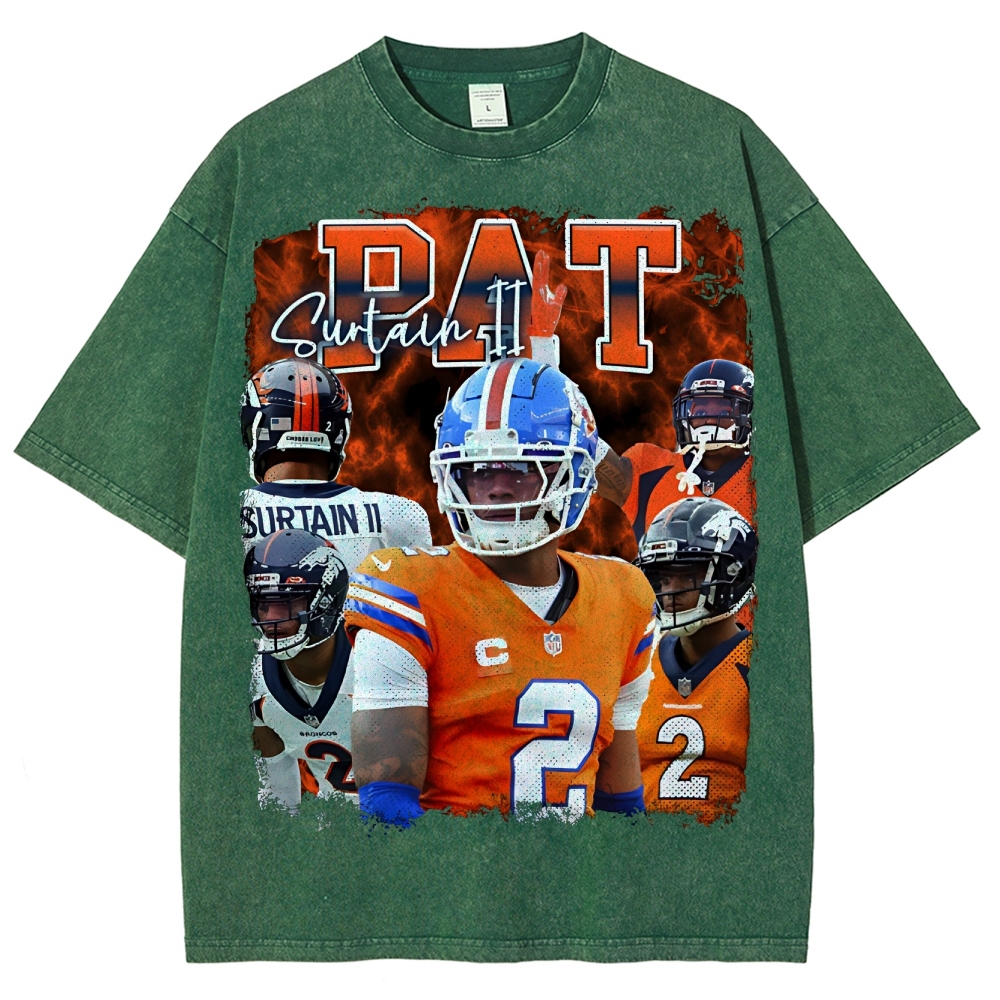Pat Surtain  Unisex Fit Washed T-Shirt  