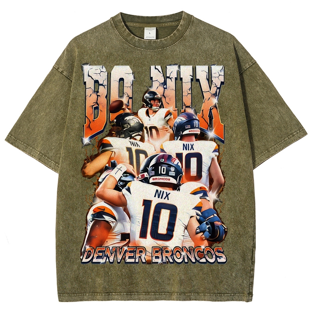 Denver Broncos  Unisex Fit Washed T-Shirt  