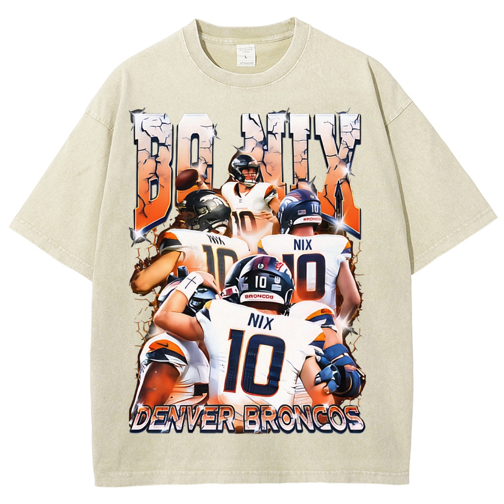 Denver Broncos  Unisex Fit Washed T-Shirt  