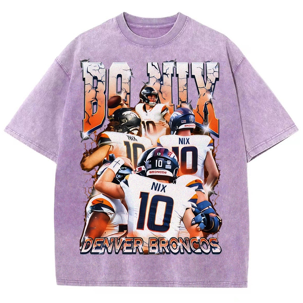 Denver Broncos  Unisex Fit Washed T-Shirt  