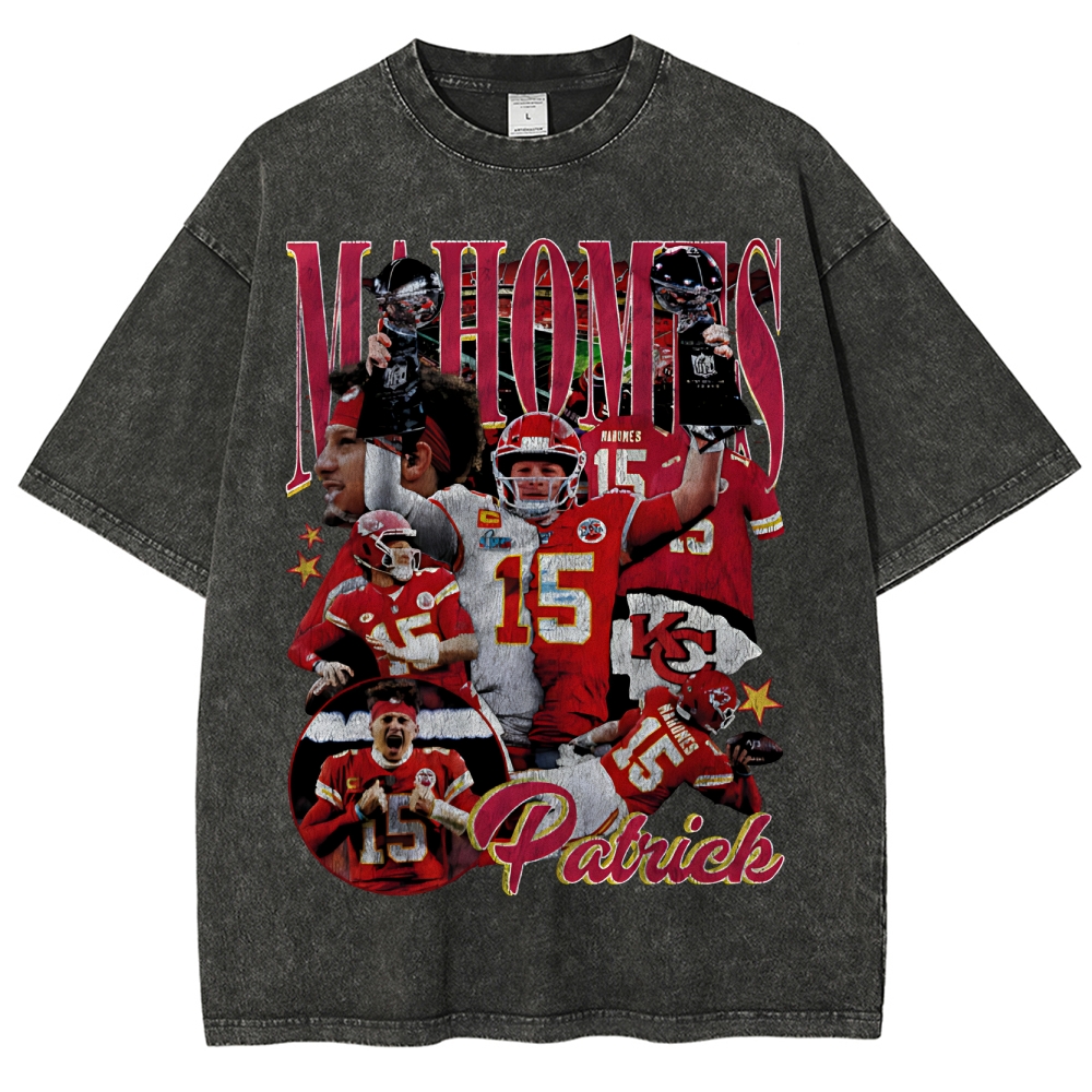 Patrick Mahomes KC Unisex Fit Washed T-Shirt  