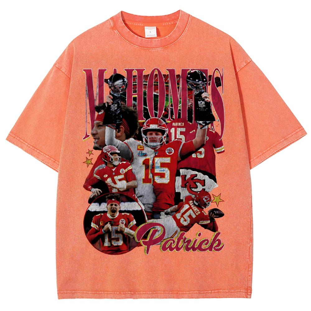 Patrick Mahomes KC Unisex Fit Washed T-Shirt  