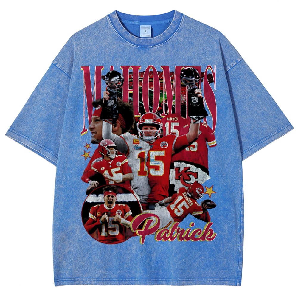 Patrick Mahomes KC Unisex Fit Washed T-Shirt  