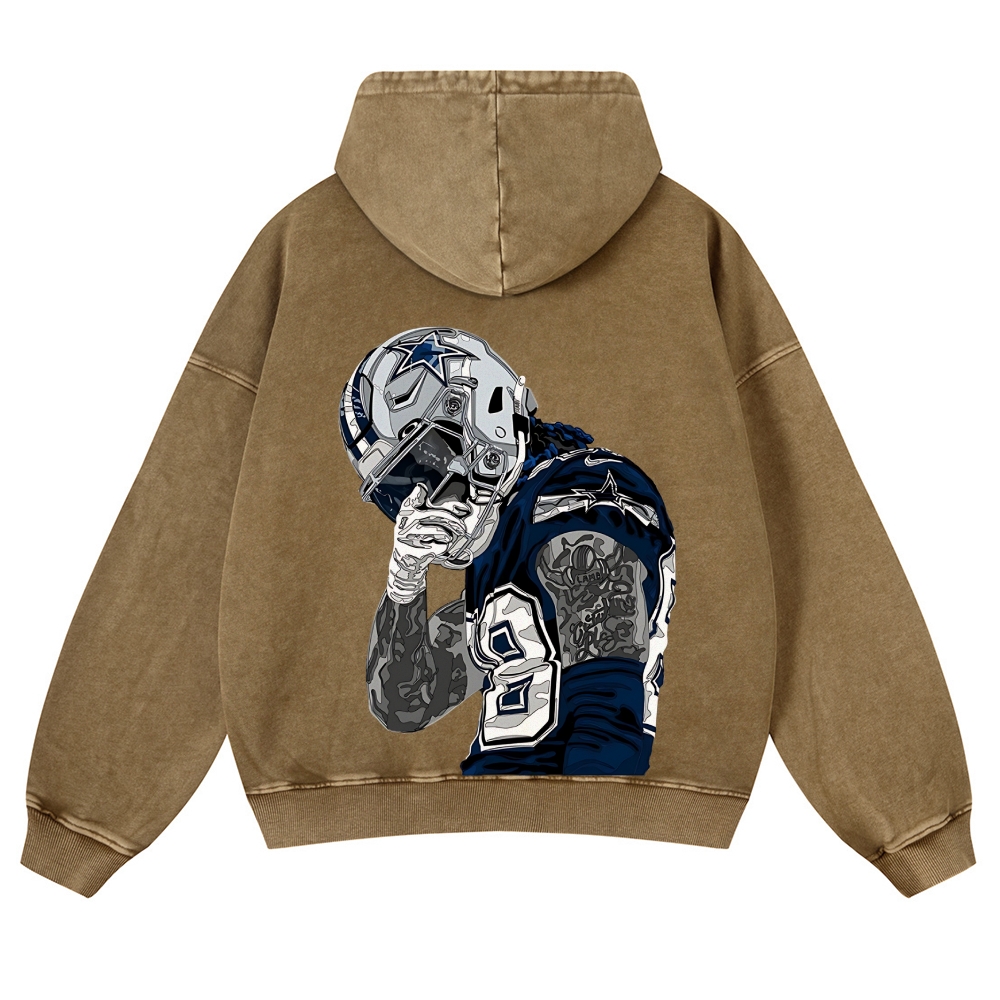 CeeDee Lamb Casual Washed Hoodie