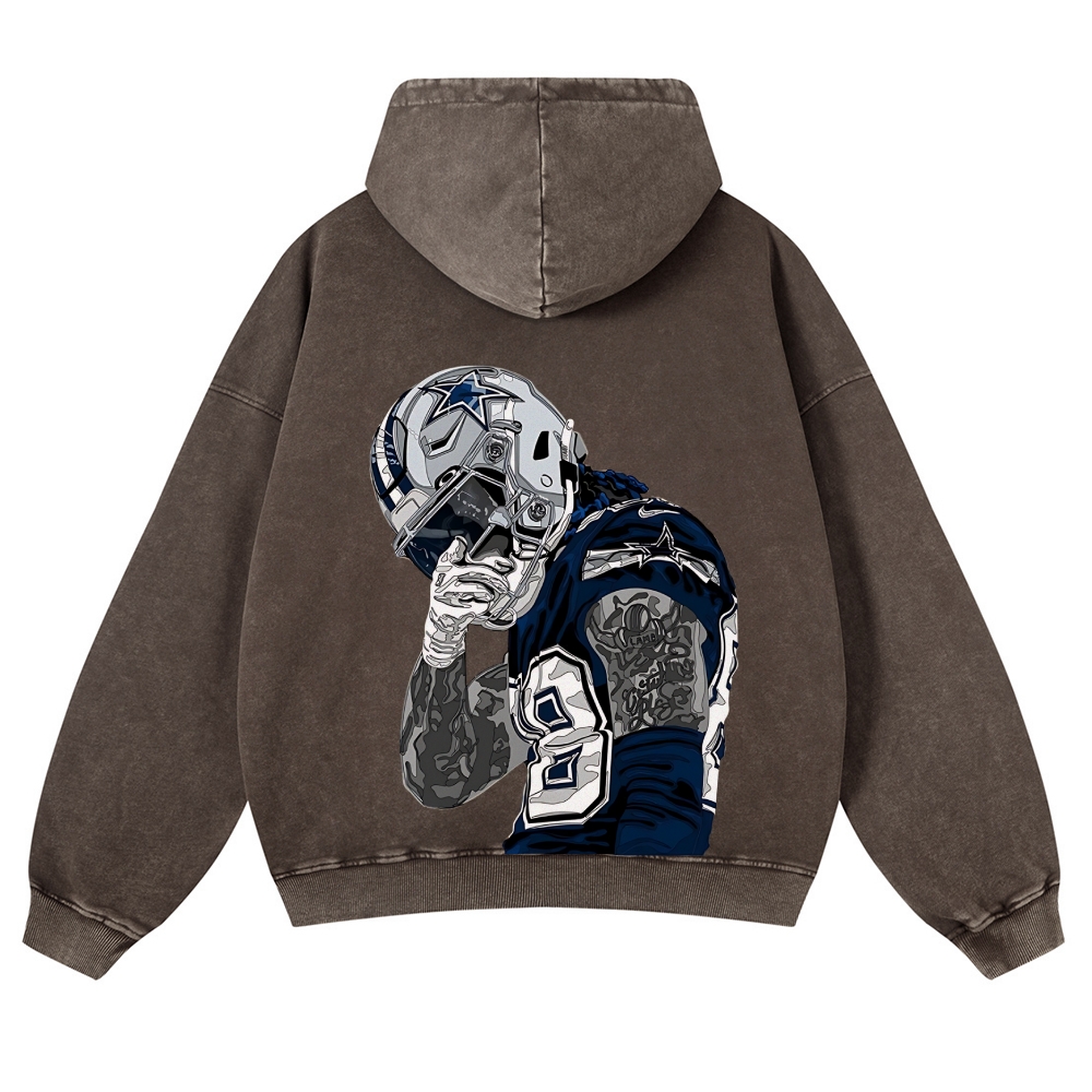 CeeDee Lamb Casual Washed Hoodie