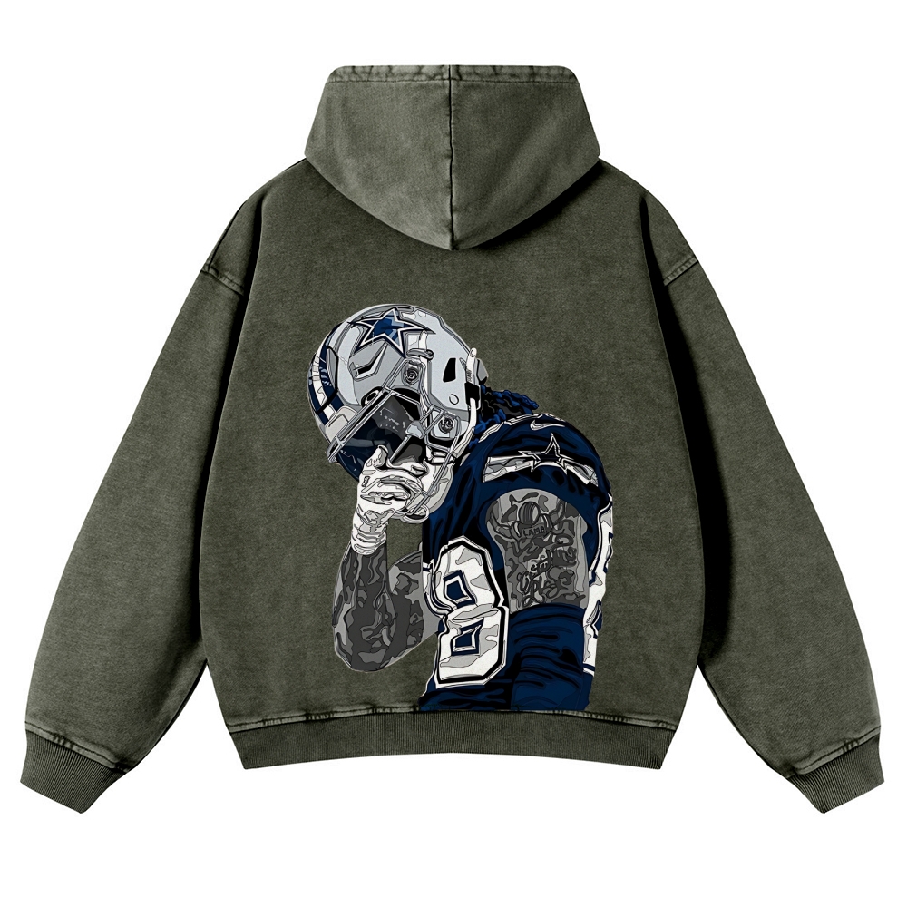 CeeDee Lamb Casual Washed Hoodie