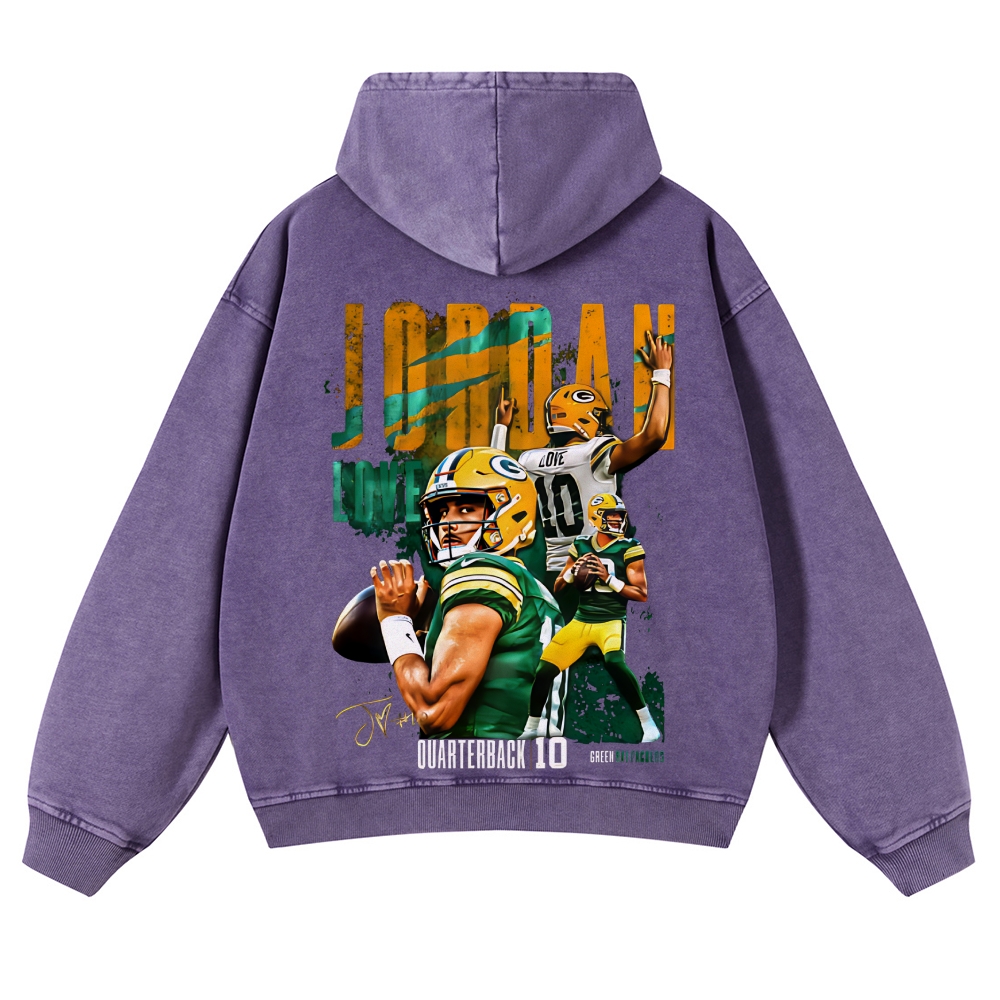 Jordan Love  | Casual Washed Hoodie  