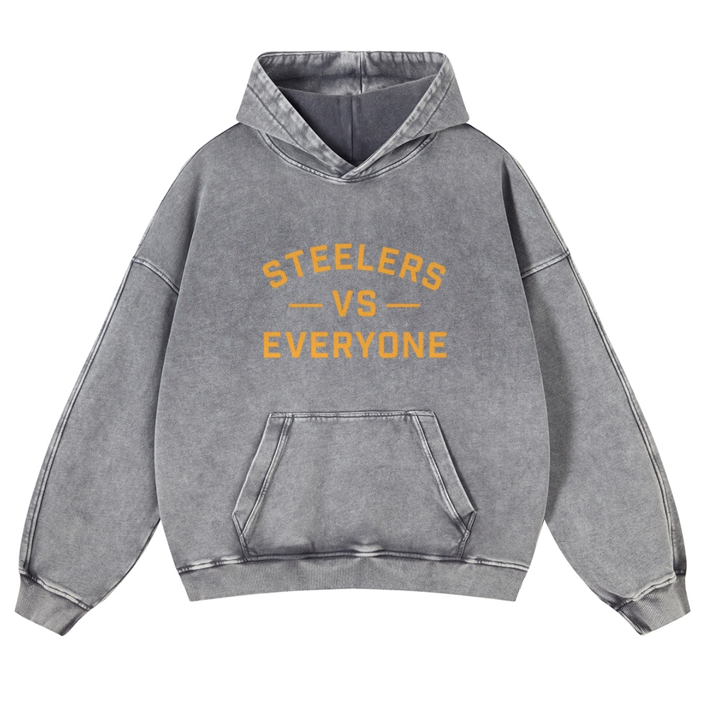 Pittsburgh Steelers Casual Washed Hoodie  