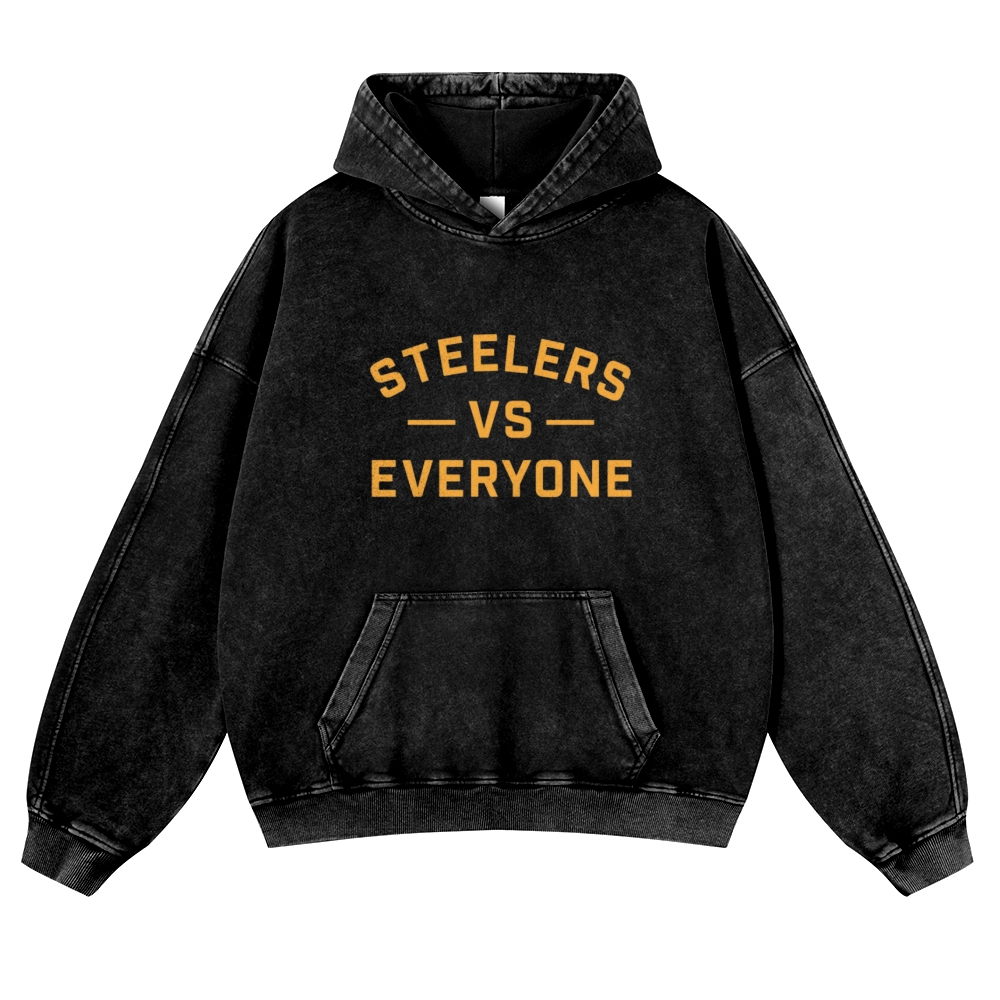 Pittsburgh Steelers Casual Washed Hoodie  