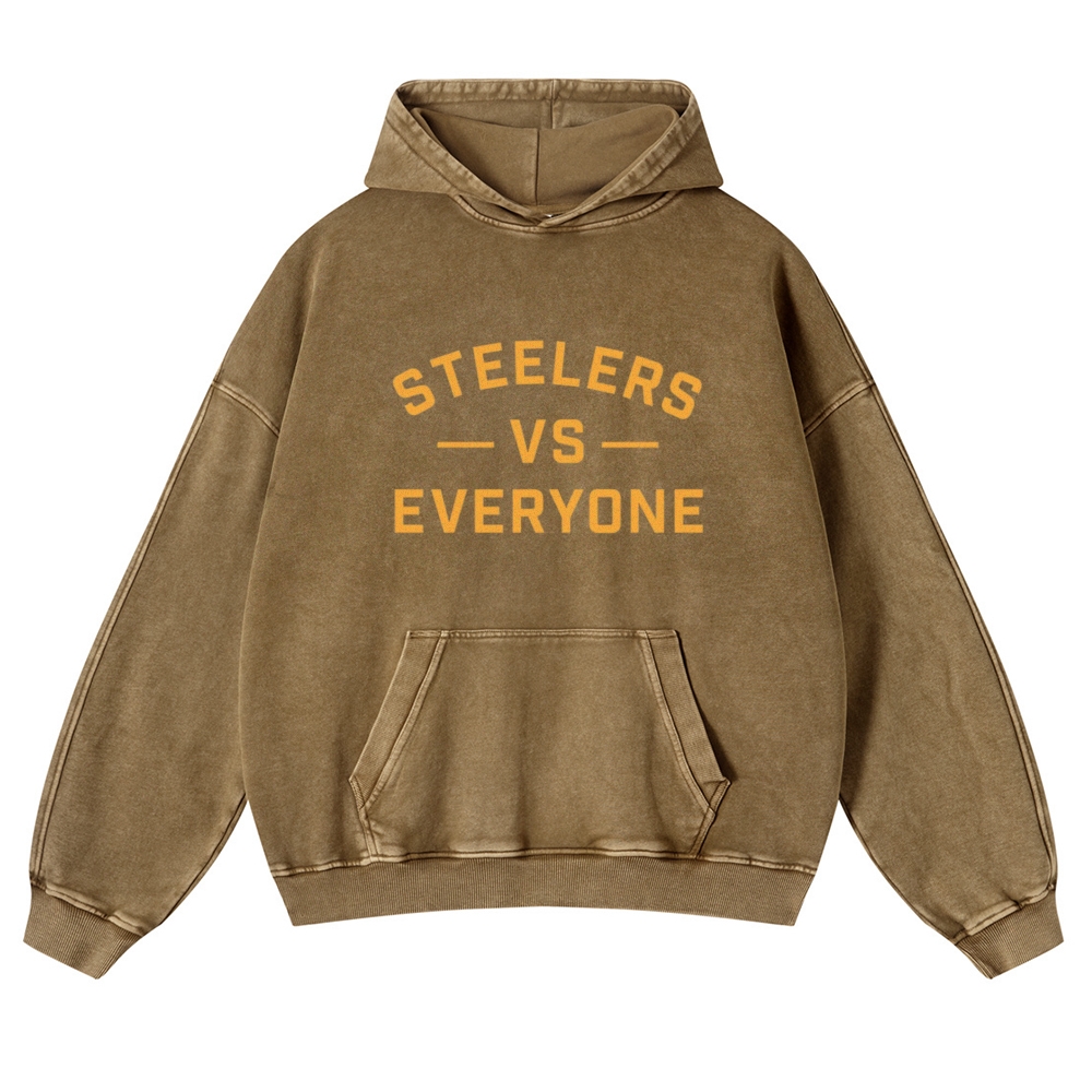 Pittsburgh Steelers Casual Washed Hoodie  