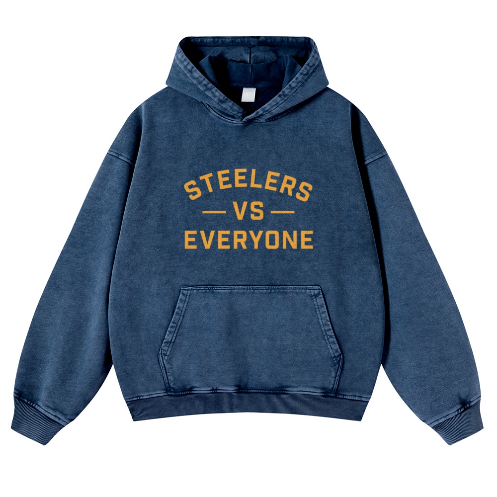 Pittsburgh Steelers Casual Washed Hoodie  