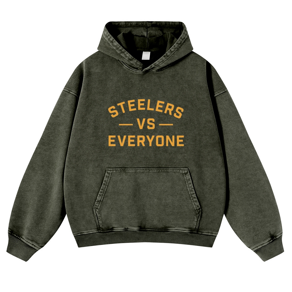 Pittsburgh Steelers Casual Washed Hoodie  