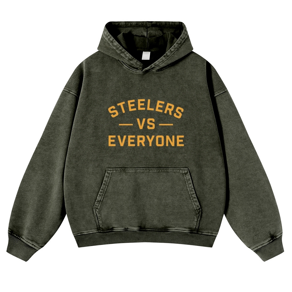 Pittsburgh Steelers Casual Washed Hoodie  
