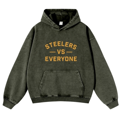 Pittsburgh Steelers Casual Washed Hoodie  