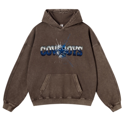 Cowboys Casual Washed Hoodie
