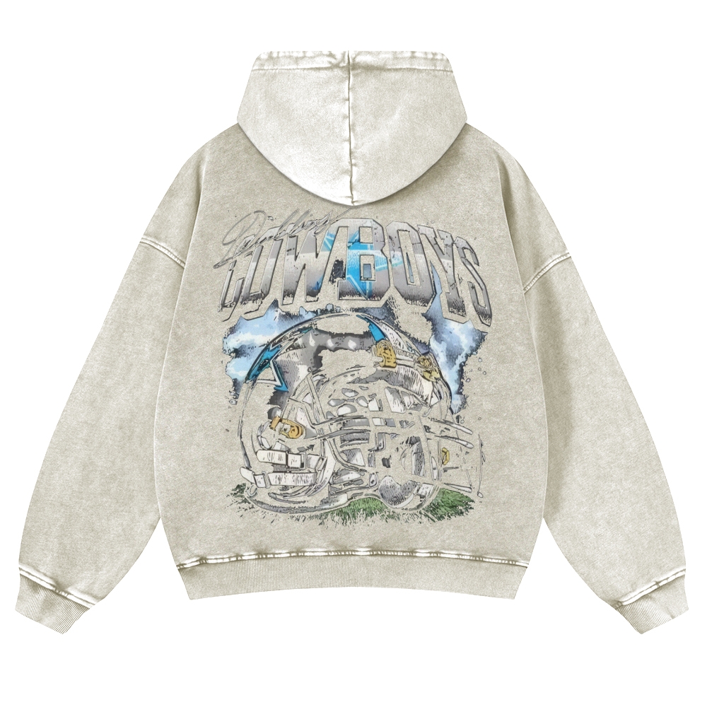 Cowboys Casual Washed Hoodie