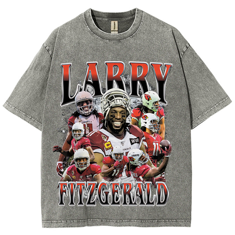 Unisex Fit Washed T-Shirt | Larry Fitzgerald